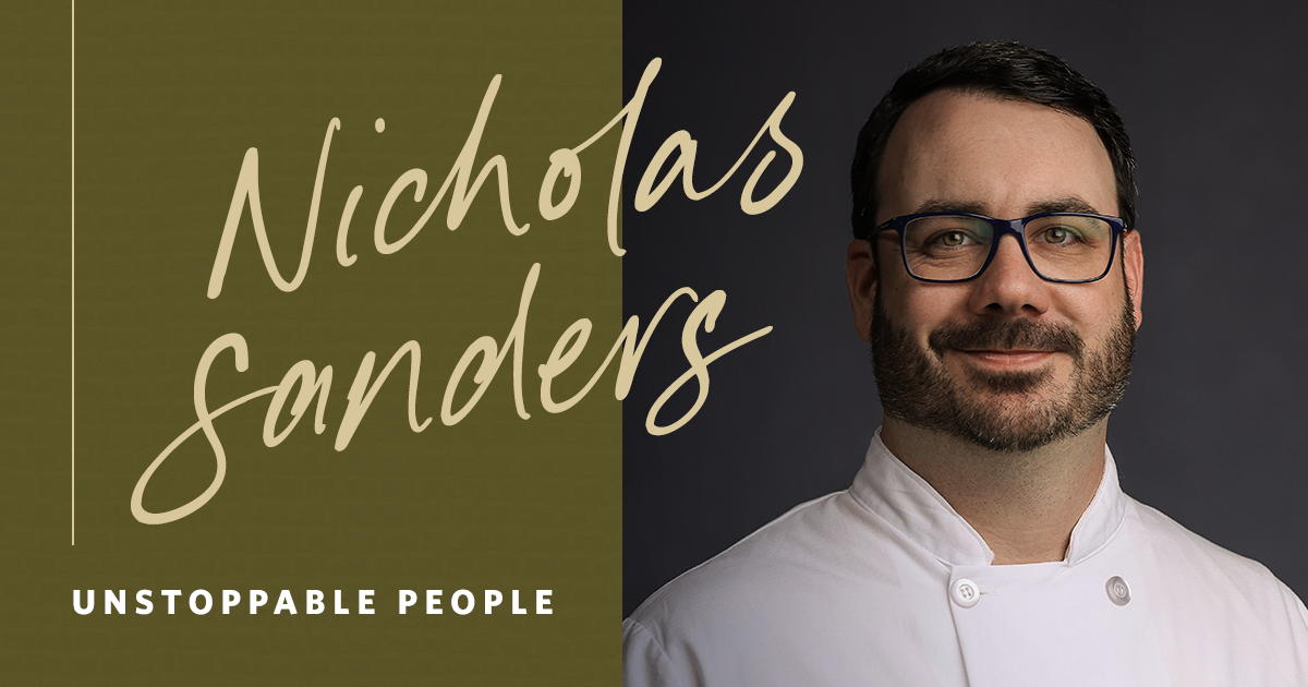 Unstoppable People Nicholas Sanders Executive Sous Chef at the