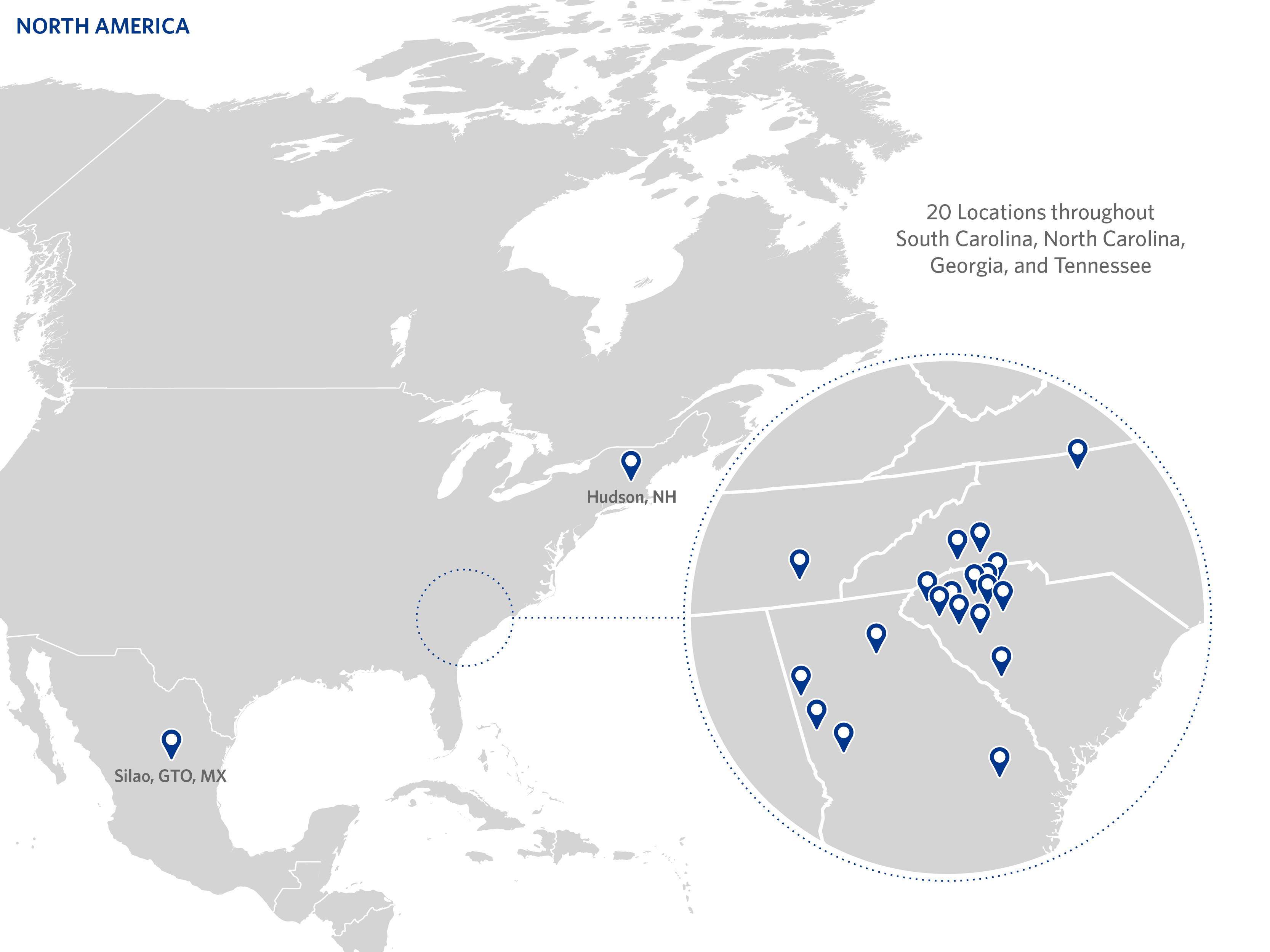 North America Locations